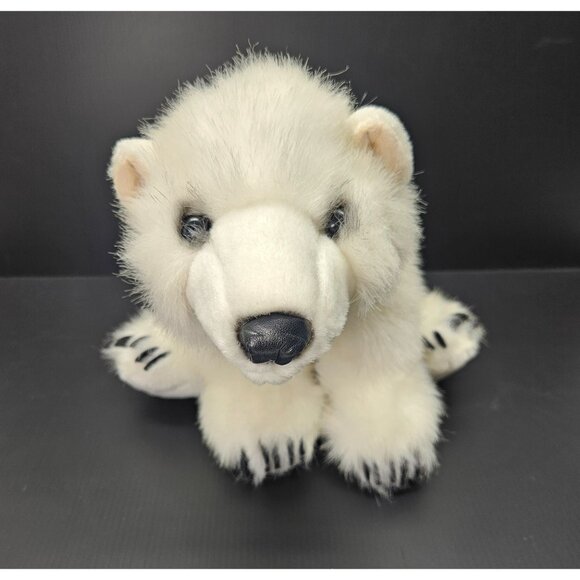Folkmanis Polar Bear Cub Hand Puppet Fluffy Soft Plush Stuffed Animal Toy - Picture 3 of 5
